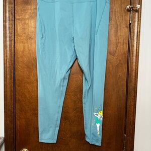 Disney Blue Leggings Comfortable Cotton Blend